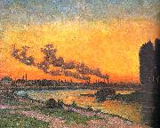  J B Armand  Guillaumin Sunset at Ivry Spain oil painting artist